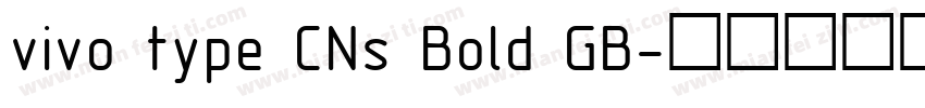 vivo type CNs Bold GB字体转换